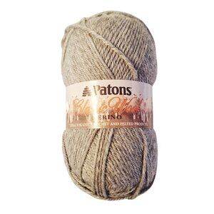 Patons Classic Wool Merino Yarn 100% Pure Wool Grey Mix 3.5 Oz Knitting Crochet